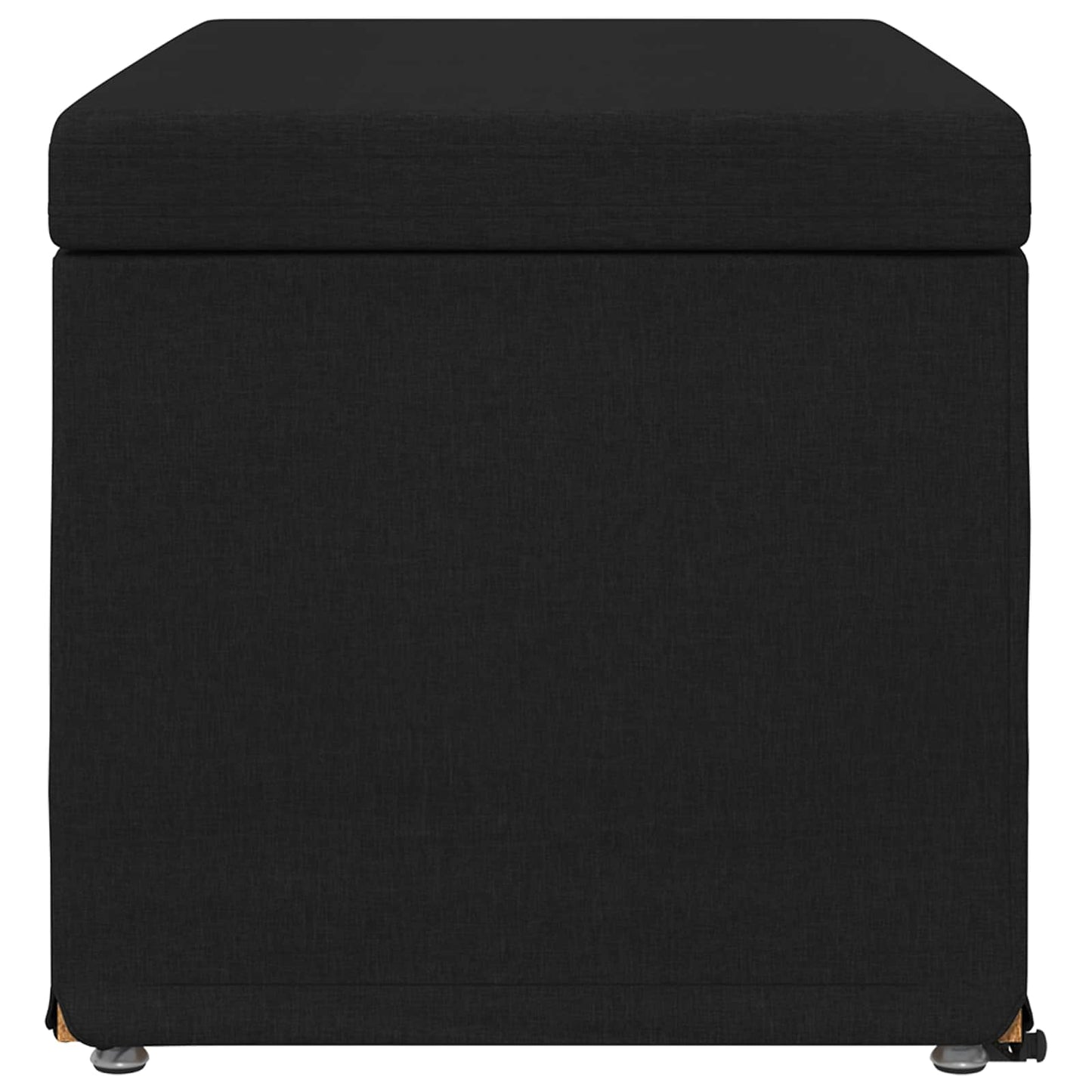 vidaXL Σκαμνί Μαύρο 81 x 41 x 40 cm Ύφασμα και Επεξεργασμένο Ξύλο