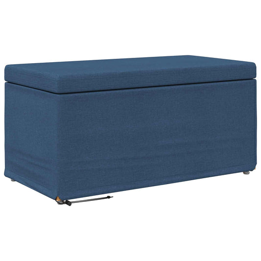 vidaXL Σκαμνί Μπλε 81 x 41 x 40 cm Ύφασμα και Επεξεργασμένο Ξύλο