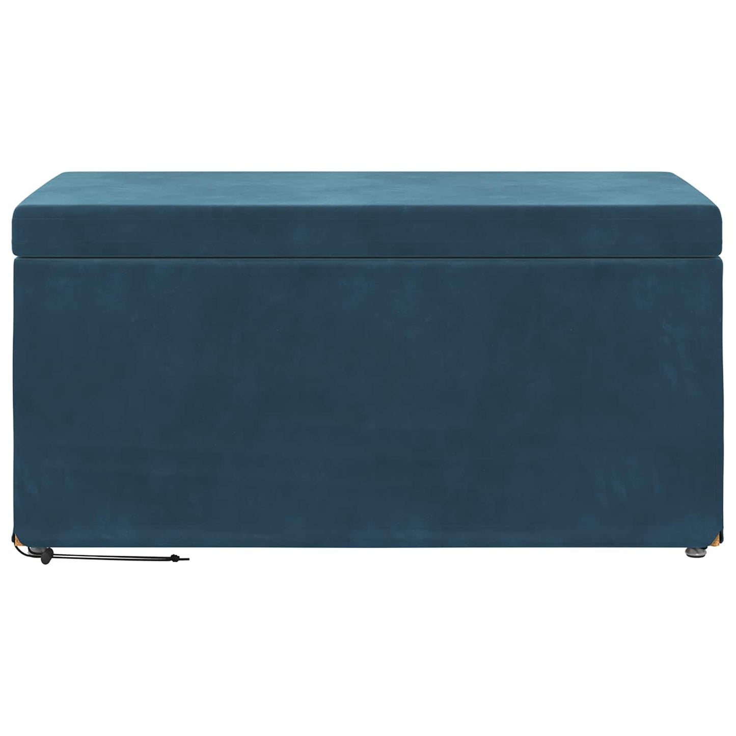 vidaXL Σκαμνί Μπλε 81 x 41 x 40 cm Βελούδο και Μηχανικά Ξύλα