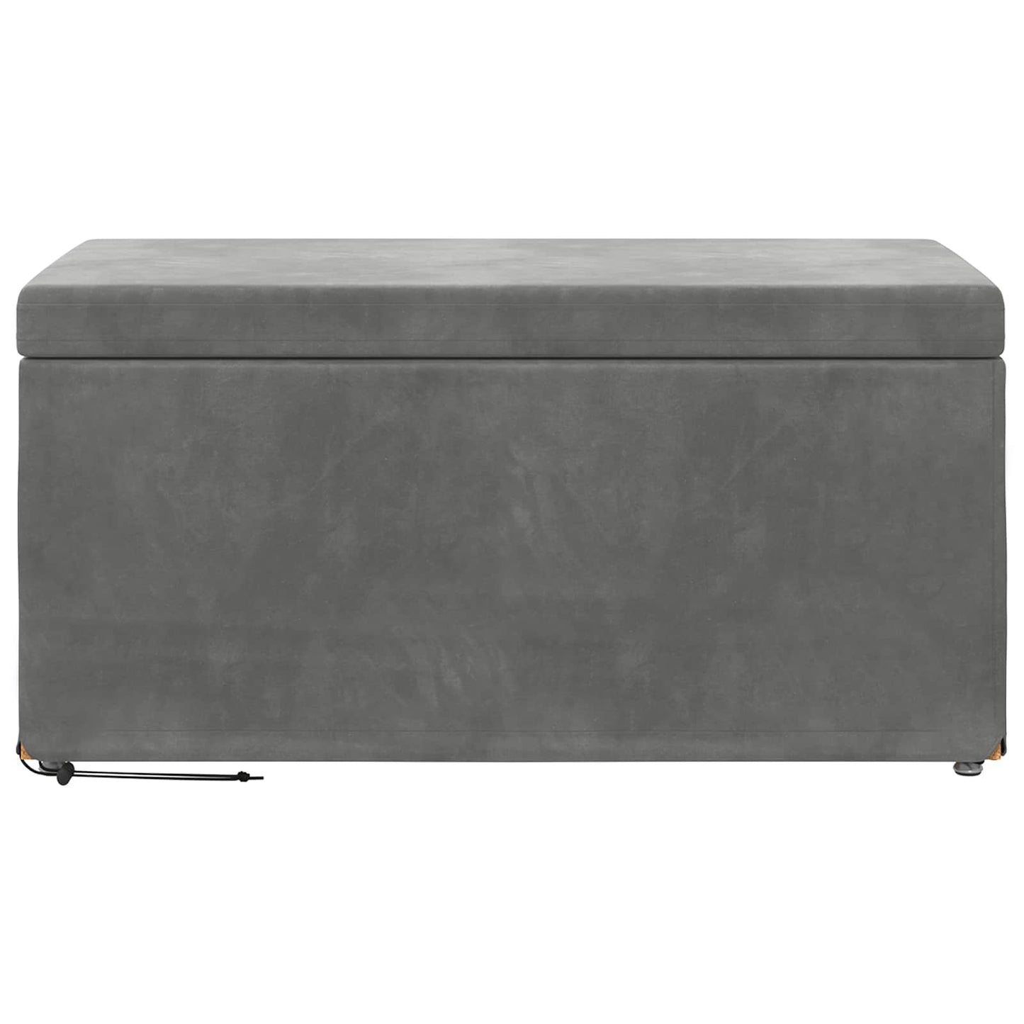 vidaXL Σκαμνί Σκούρο Γκρι 81 x 41 x 40 cm Βελούδο και Μηχανικά Ξύλα