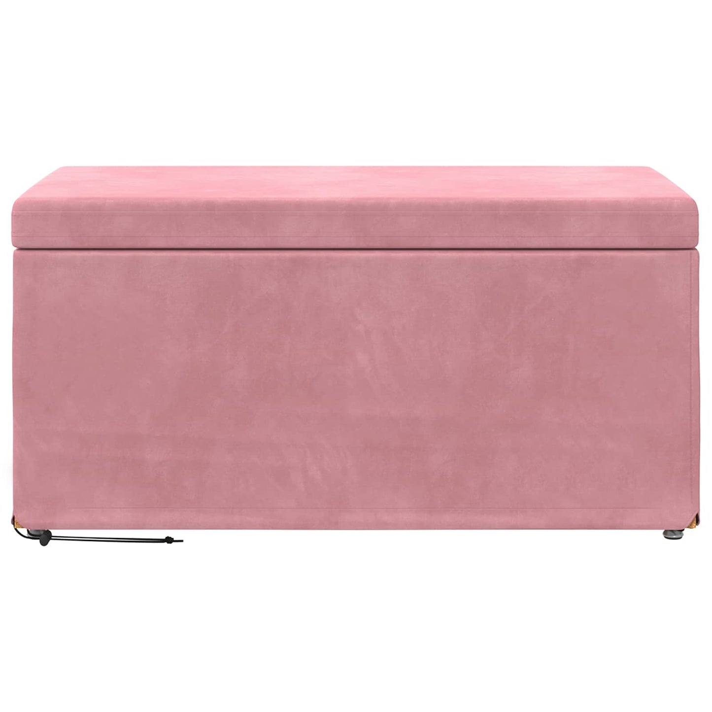 vidaXL Σκαμνί Ροζ 81 x 41 x 40 cm Βελούδο και Μηχανικά Ξύλα