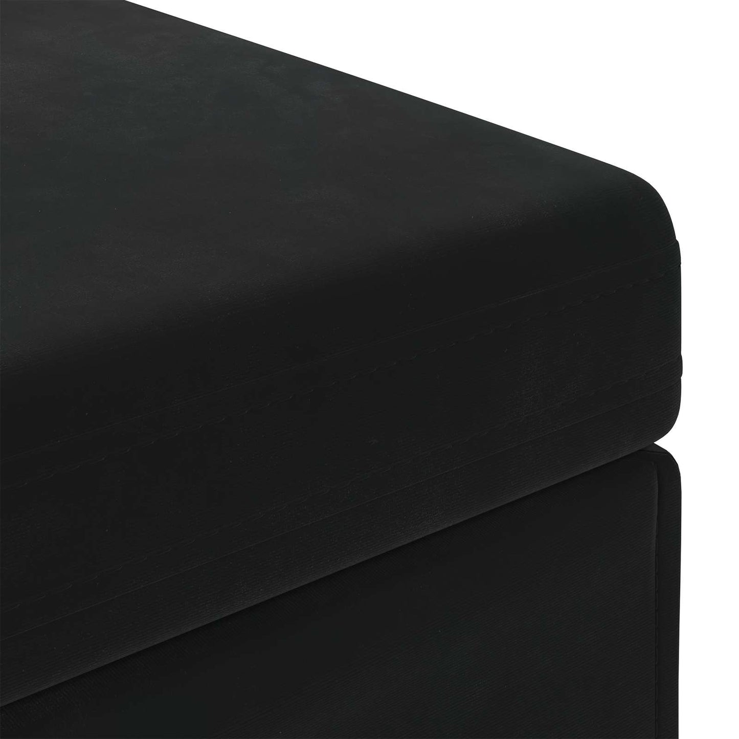 vidaXL Σκαμνί Μαύρο 81 x 41 x 40 cm Βελούδο και Μηχανικά Ξύλα