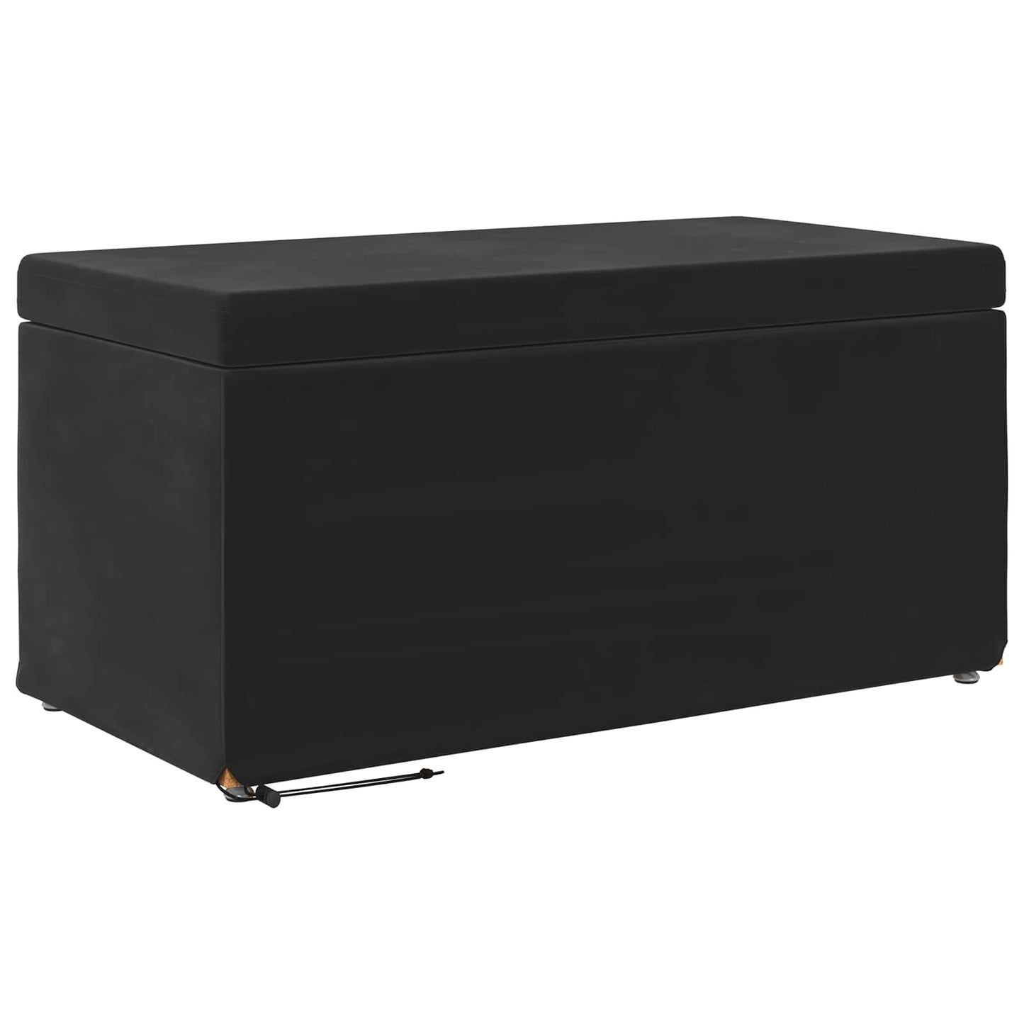 vidaXL Σκαμνί Μαύρο 81 x 41 x 40 cm Βελούδο και Μηχανικά Ξύλα