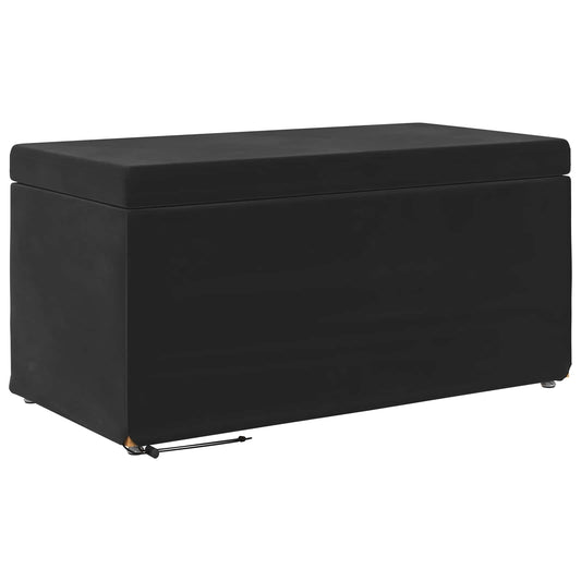 vidaXL Σκαμνί Μαύρο 81 x 41 x 40 cm Βελούδο και Μηχανικά Ξύλα