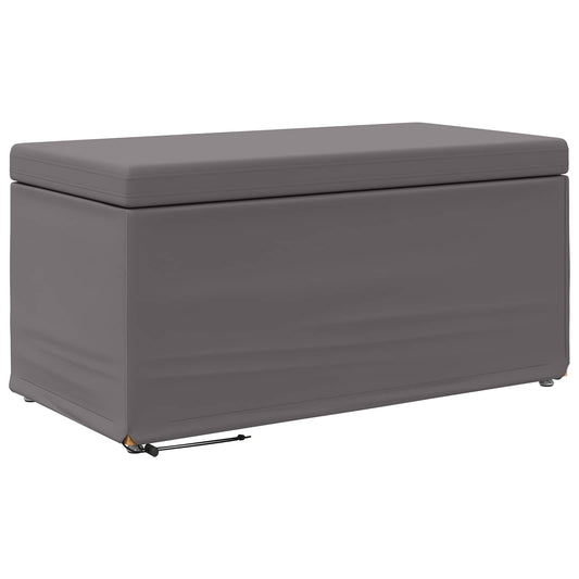 vidaXL Σκαμνί Γκρι 81 x 41 x 40 cm Ψεύτικο Δέρμα και Μηχανικά Ξύλα