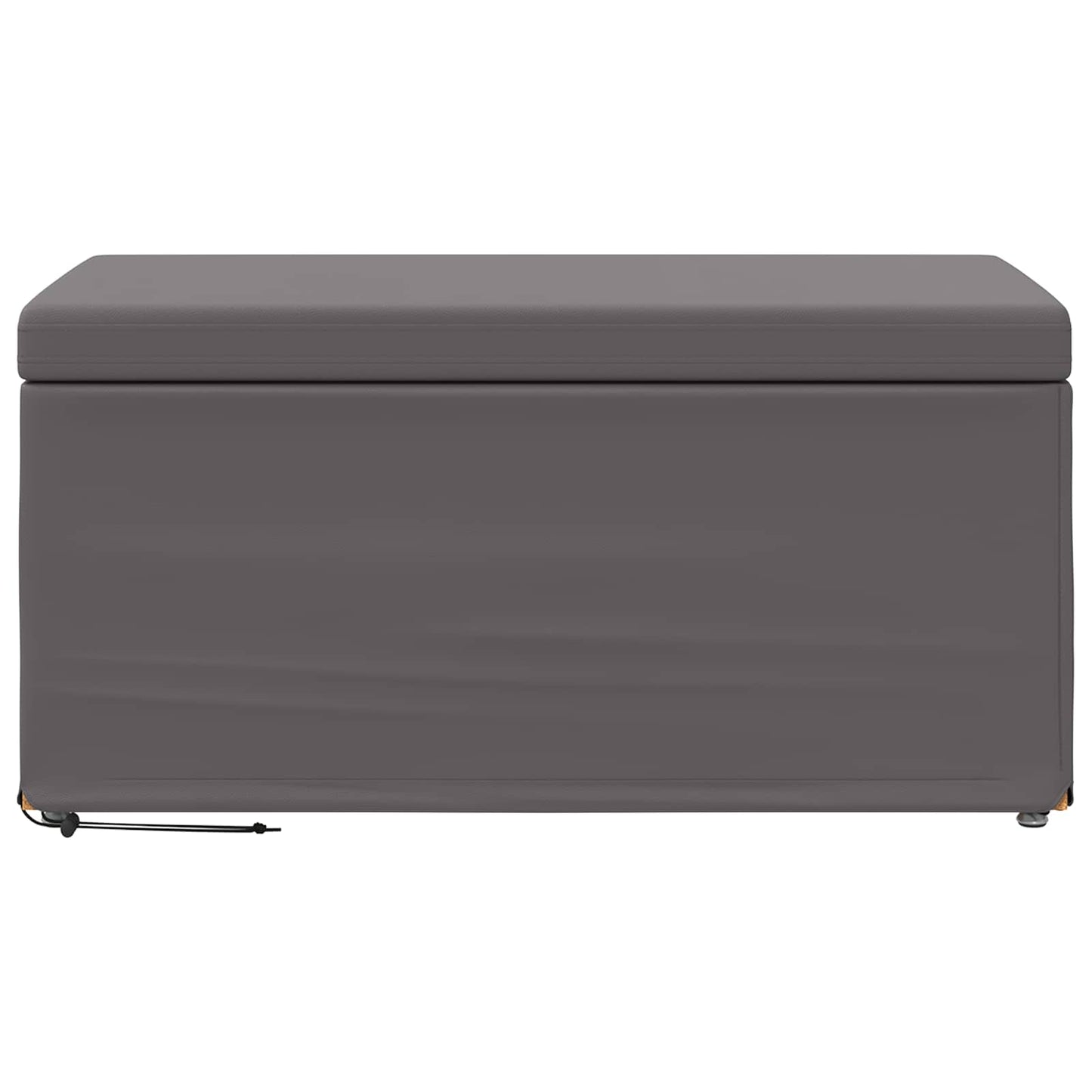 vidaXL Σκαμνί Γκρι 81 x 41 x 40 cm Ψεύτικο Δέρμα και Μηχανικά Ξύλα