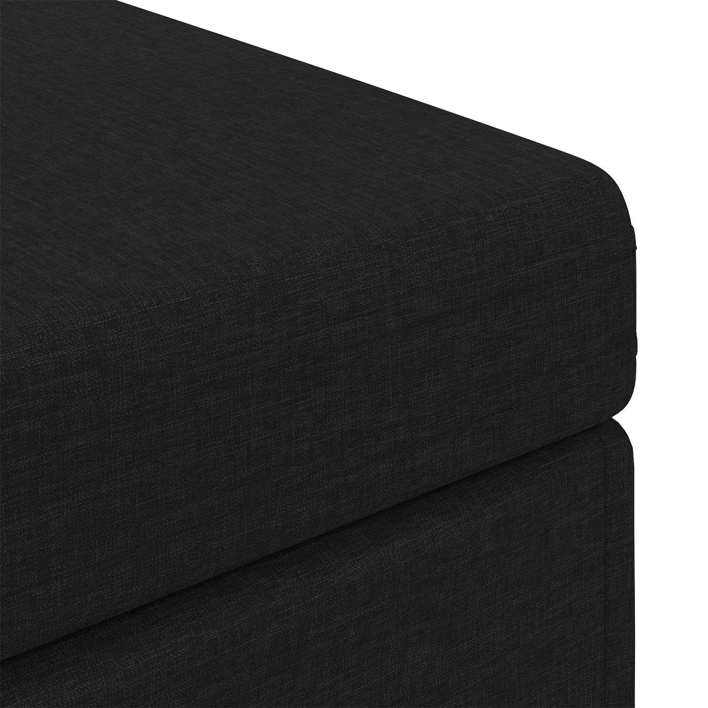 vidaXL Σκαμνί Μαύρο 101 x 41 x 40 εκ Ύφασμα και Επεξεργασμένο Ξύλο