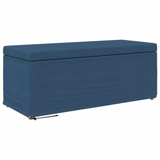 vidaXL Σκαμνί Μπλε 101 x 41 x 40 εκ Ύφασμα και Επεξεργασμένο Ξύλο