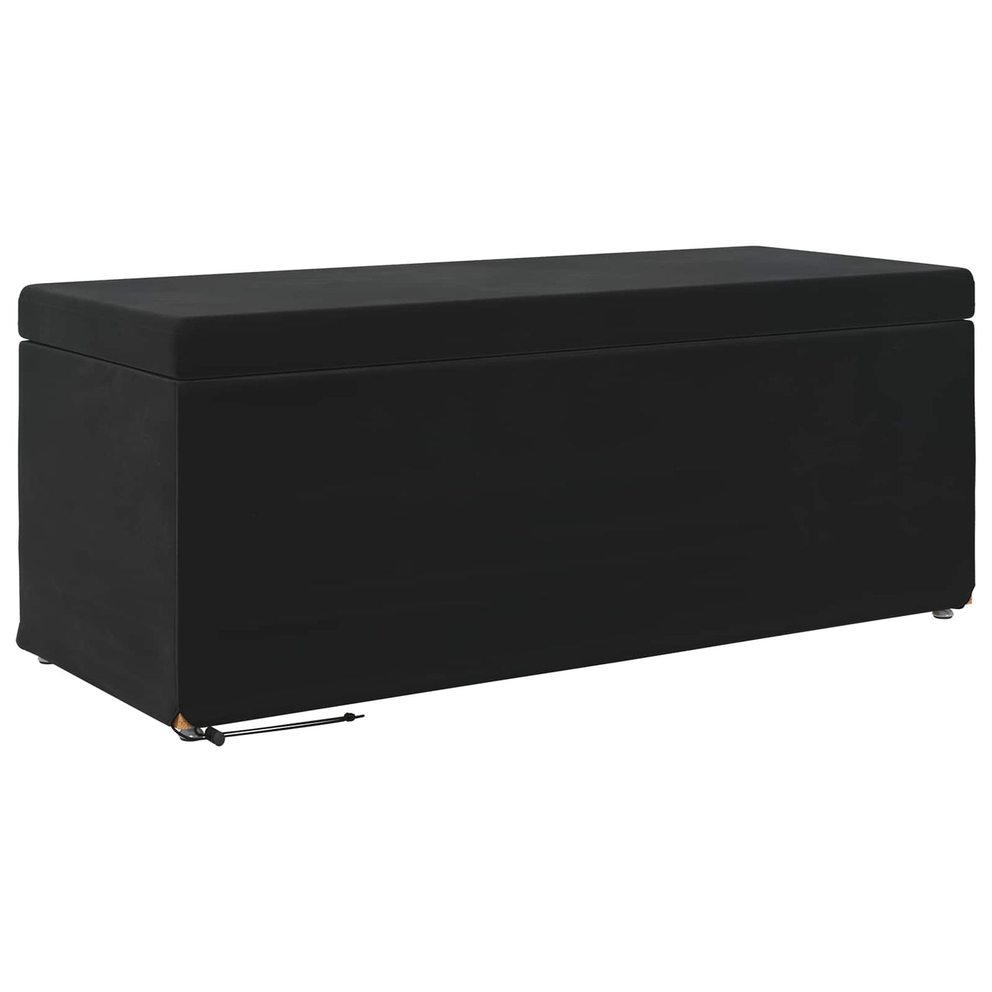 vidaXL Σκαμνί Μαύρο 101 x 41 x 40 εκ Βελούδο και Μηχανικά Ξύλα