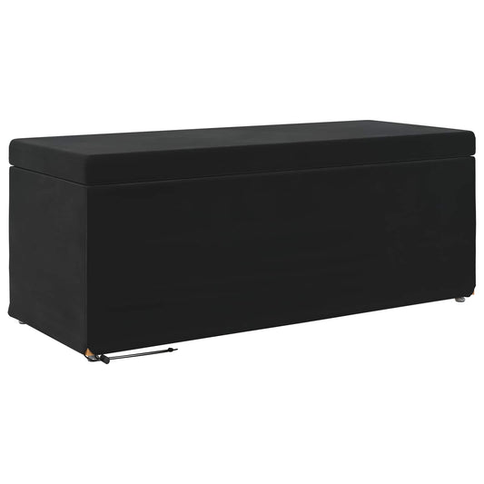 vidaXL Σκαμνί Μαύρο 101 x 41 x 40 εκ Βελούδο και Μηχανικά Ξύλα