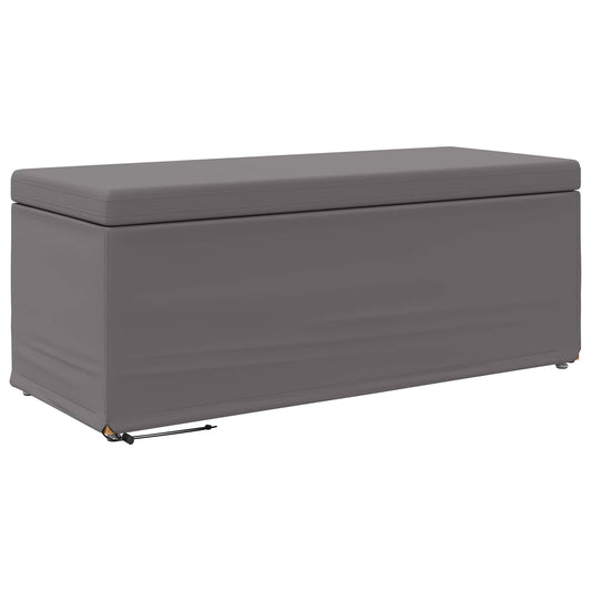 vidaXL Σκαμνί Γκρι 101 x 41 x 40 εκ Ψεύτικο Δέρμα και Μηχανικά Ξύλα