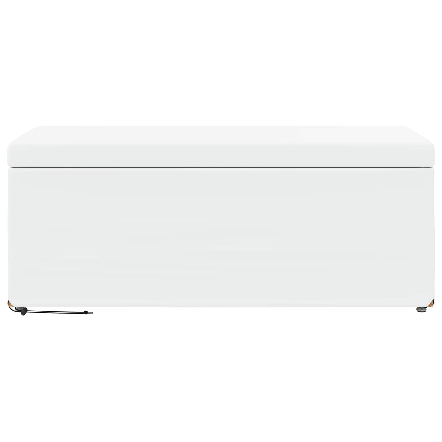 vidaXL Σκαμνί Λευκό 101 x 41 x 40 εκ Ψεύτικο Δέρμα και Μηχανικά Ξύλα