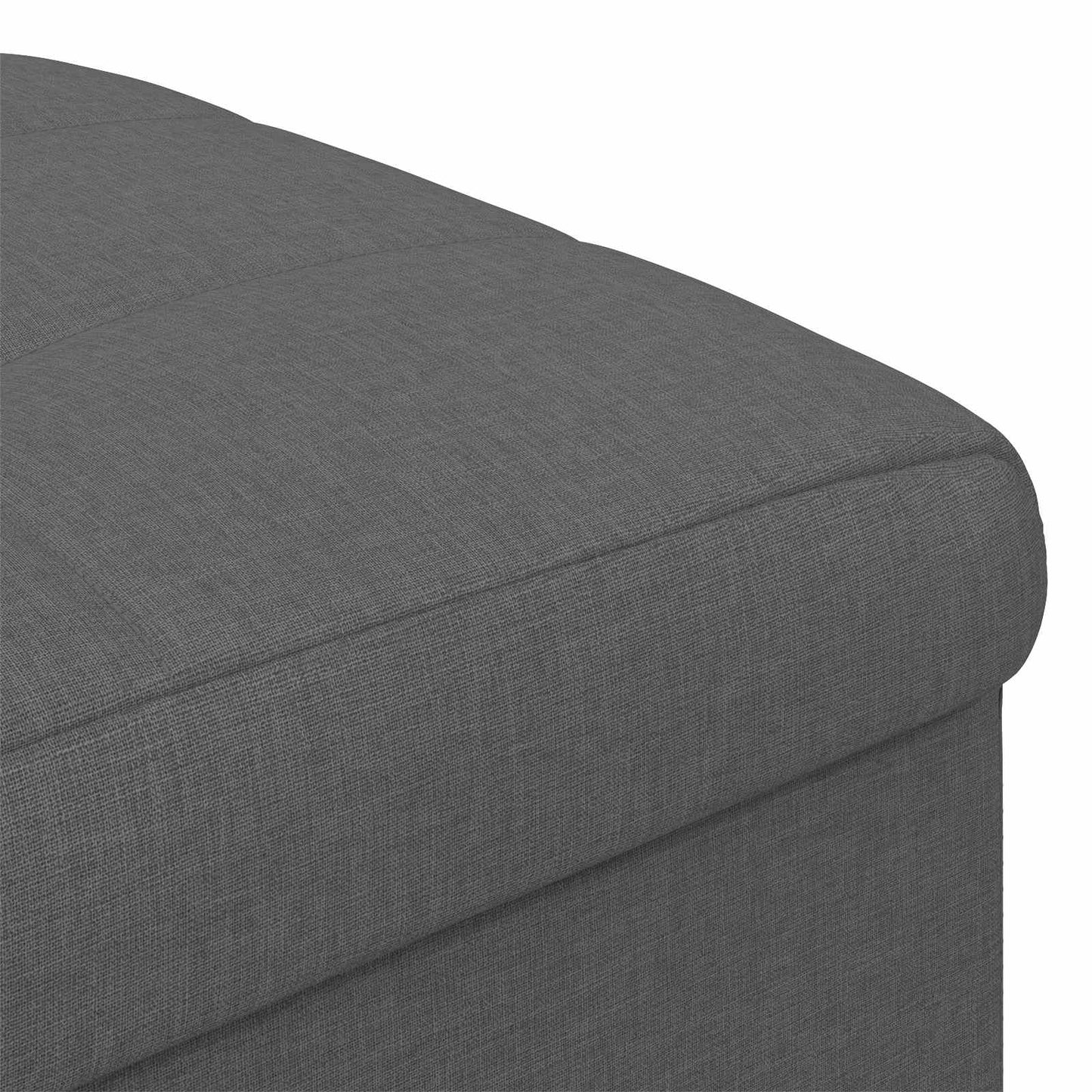 vidaXL Οθωμανικό αποθήκευσης Σκούρο Γκρι 40 x 40 x 45 cm ύφασμα