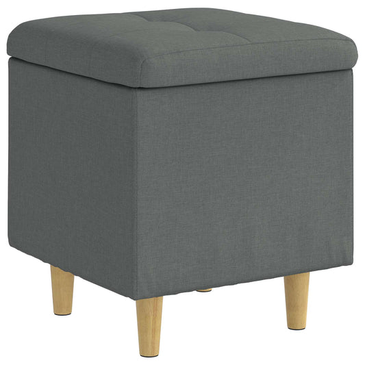 vidaXL Οθωμανικό αποθήκευσης Σκούρο Γκρι 40 x 40 x 45 cm ύφασμα