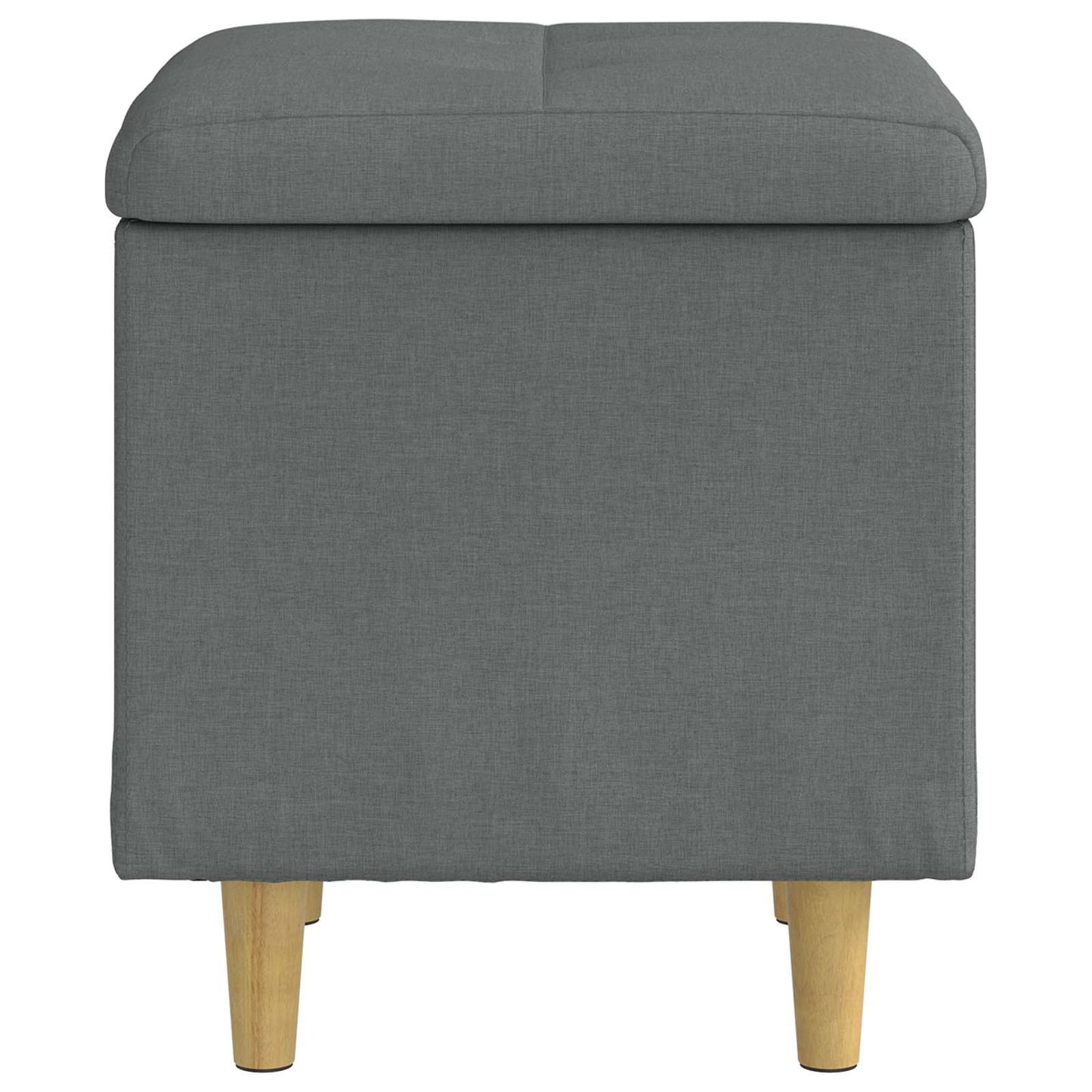 vidaXL Οθωμανικό αποθήκευσης Σκούρο Γκρι 40 x 40 x 45 cm ύφασμα