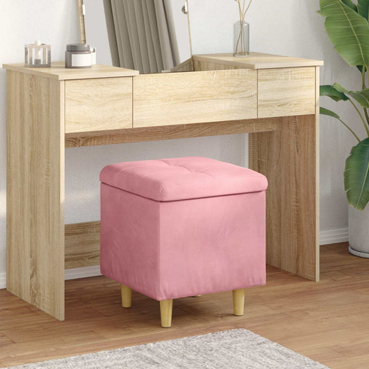 vidaXL Οθωμανό με Αποθηκευτικό Χώρο 40 x 40 x 45 cm Βελούδο