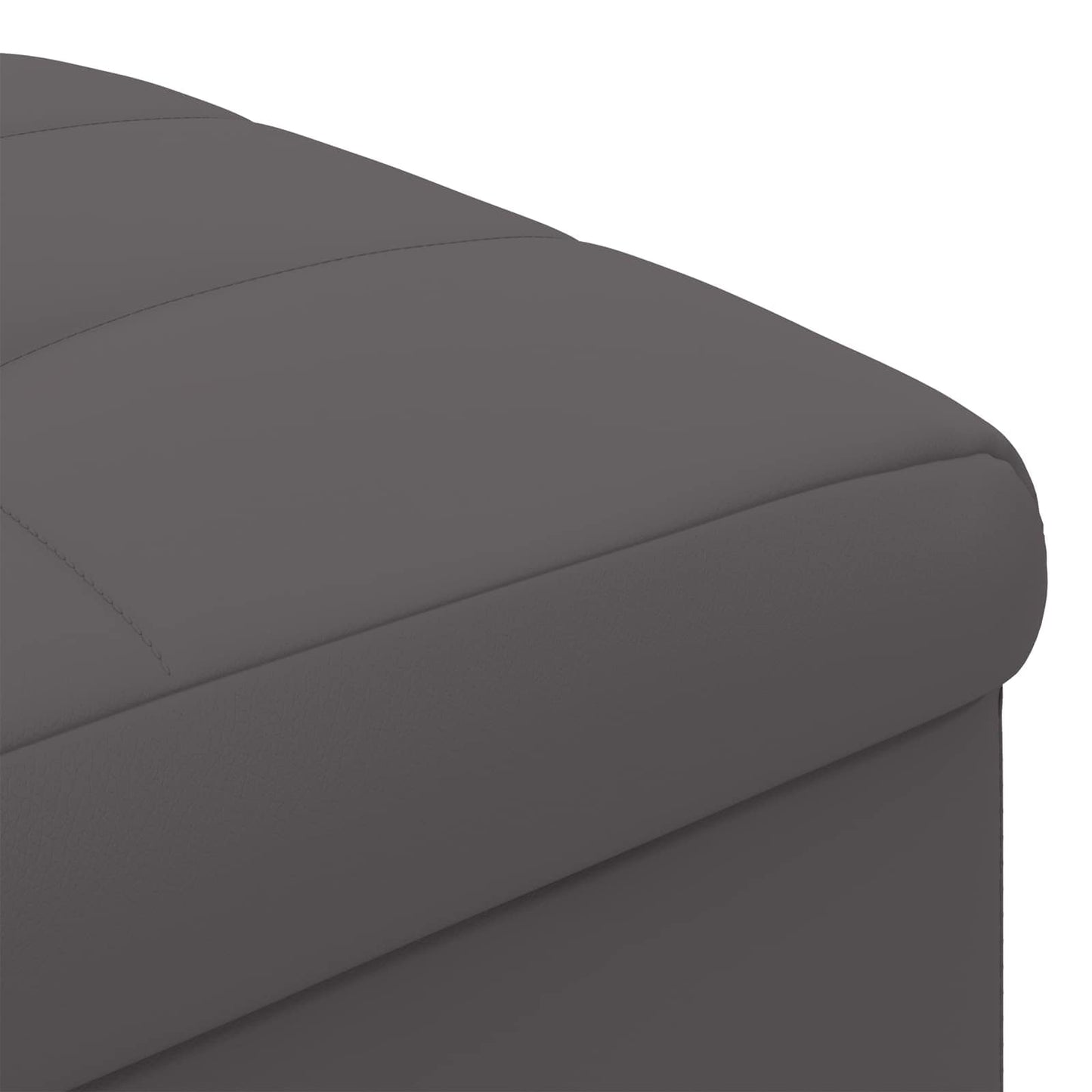 vidaXL Οθωμανικό αποθήκευσης Γκρι 40 x 40 x 45 cm Τεχνητό δέρμα