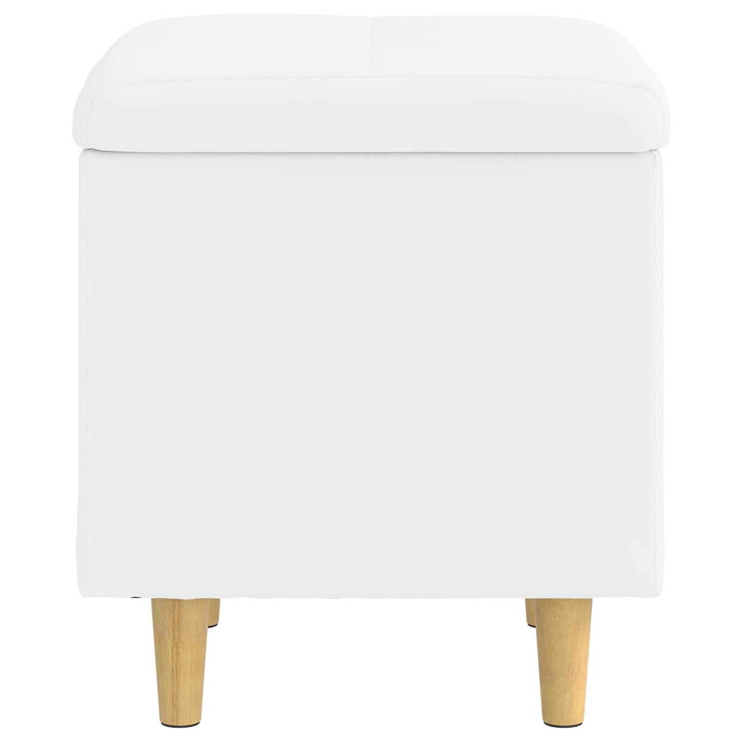 vidaXL Οθωμανικό αποθήκευσης Λευκός 40 x 40 x 45 cm Τεχνητό δέρμα