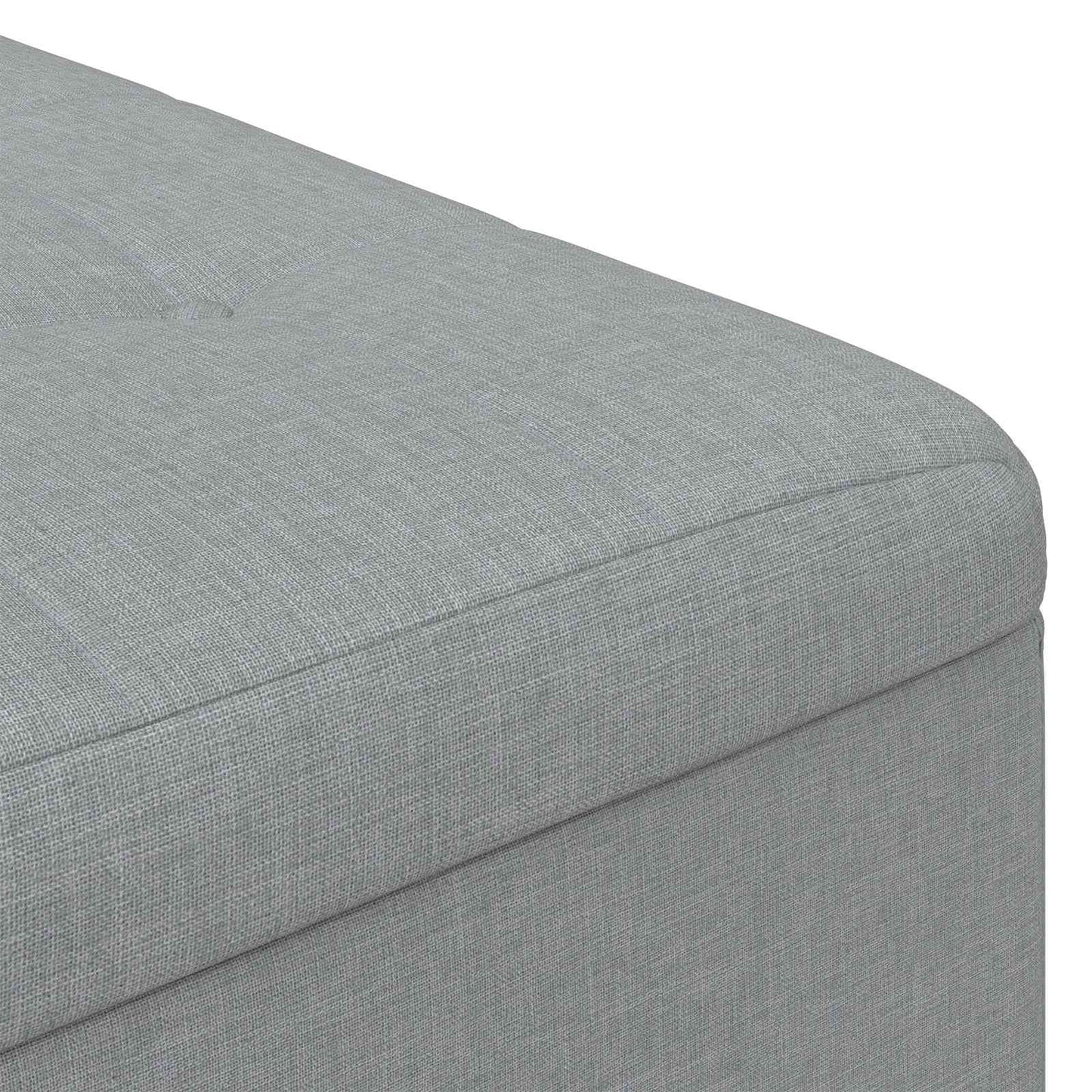 vidaXL Οθωμανικό αποθήκευσης Ανοιχτό γκρι 60 x 60 x 45 cm ύφασμα