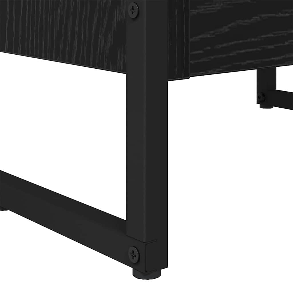 vidaXL Βιβλιοθήκη Μαύρη Οξυά 80 x 30 x 155 εκ Επεξεργασμένο ξύλο