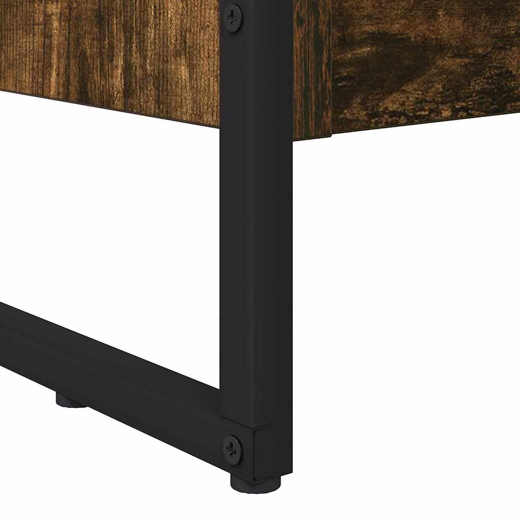 vidaXL Βιβλιοθήκη Καπνιστό Δρύς 80 x 30 x 155 εκ Επεξεργασμένο ξύλο