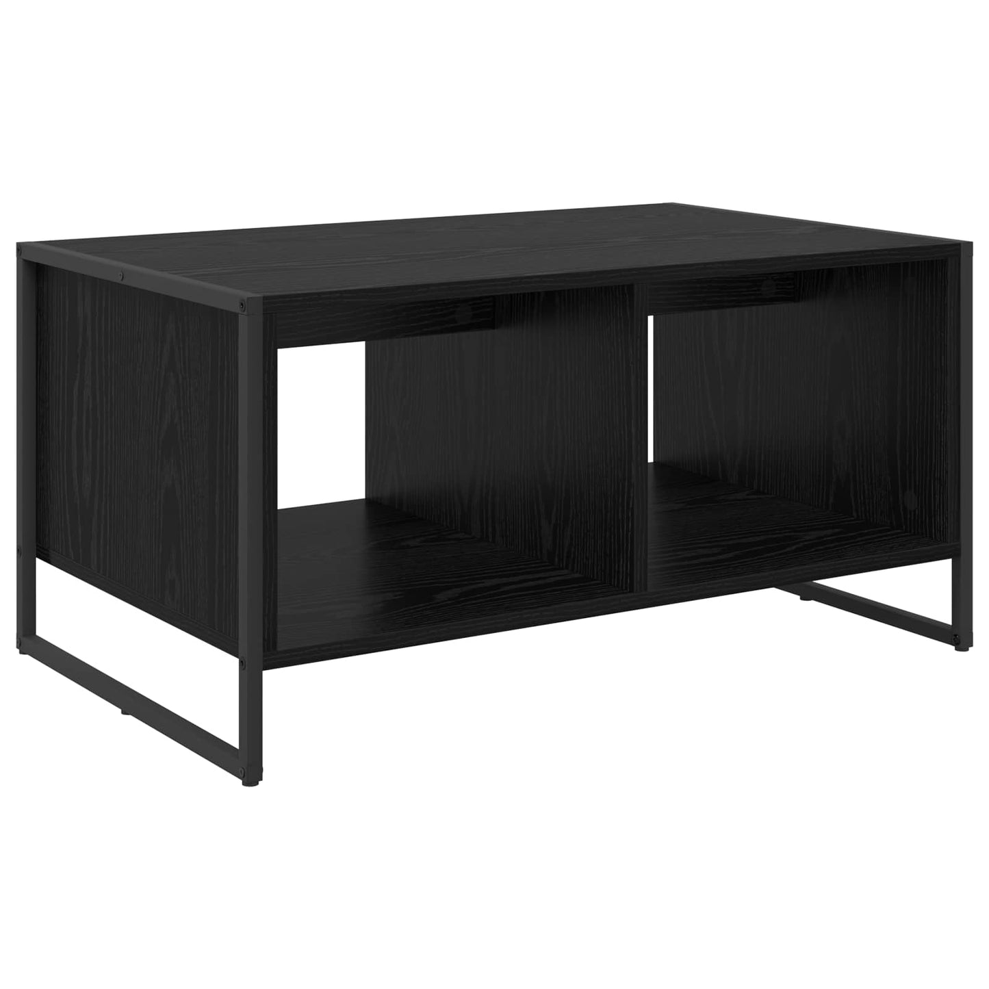 vidaXL Τραπεζάκι σαλονιού Μαύρη Οξυά 80 x 50 x 40 cm