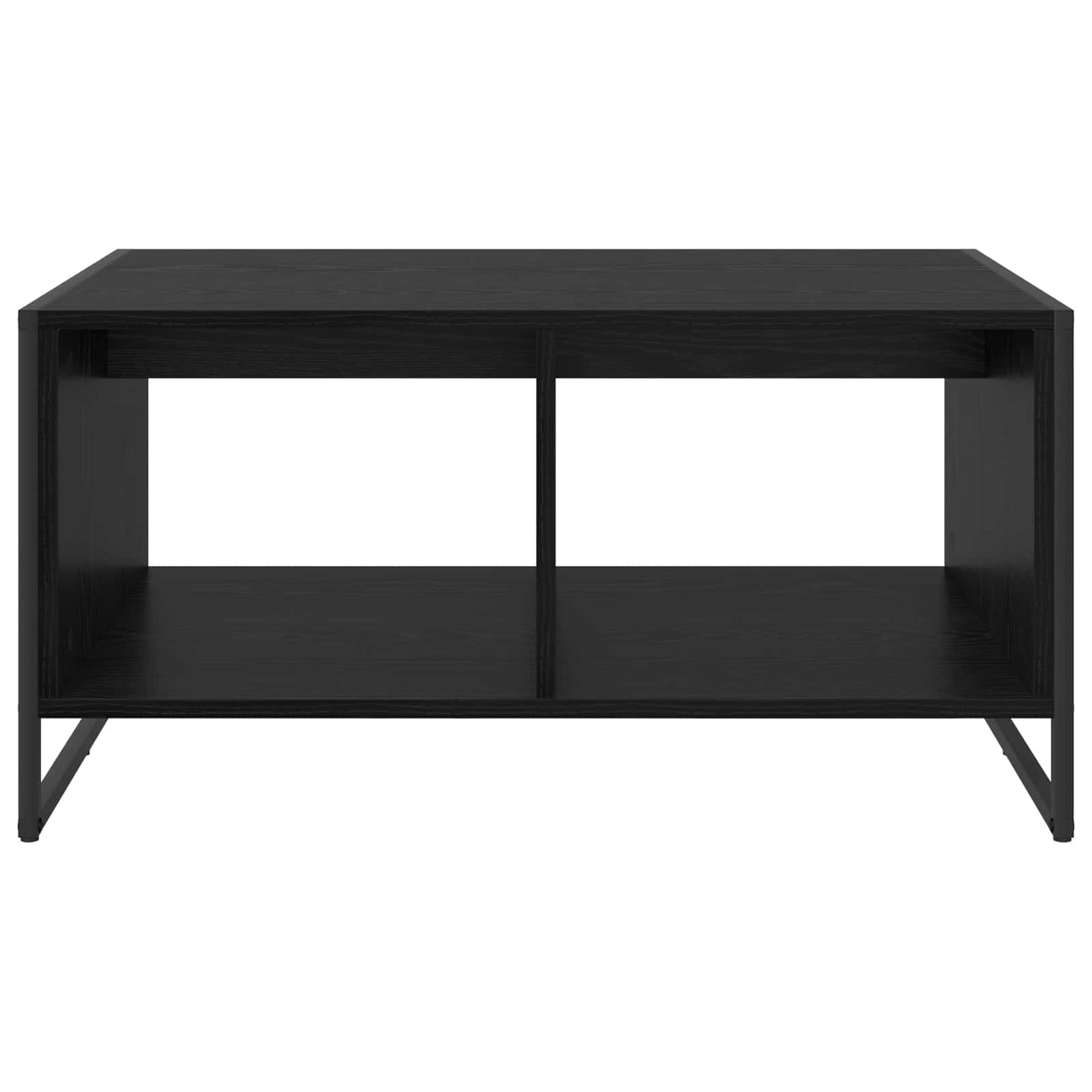vidaXL Τραπεζάκι σαλονιού Μαύρη Οξυά 80 x 50 x 40 cm