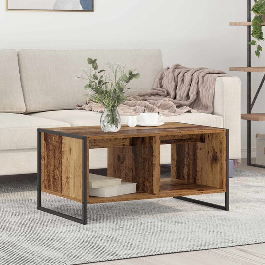 vidaXL Τραπεζάκι σαλονιού Παλιό Ξύλο 80 x 50 x 40 cm