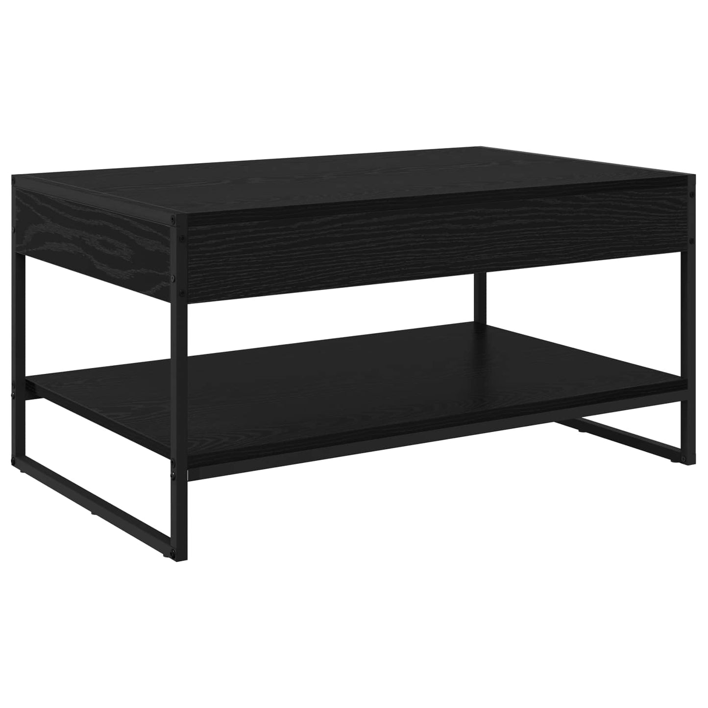vidaXL Τραπεζάκι σαλονιού Μαύρη Οξυά 80 x 50 x 40 cm