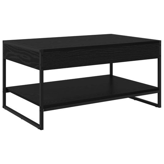 vidaXL Τραπεζάκι σαλονιού Μαύρη Οξυά 80 x 50 x 40 cm