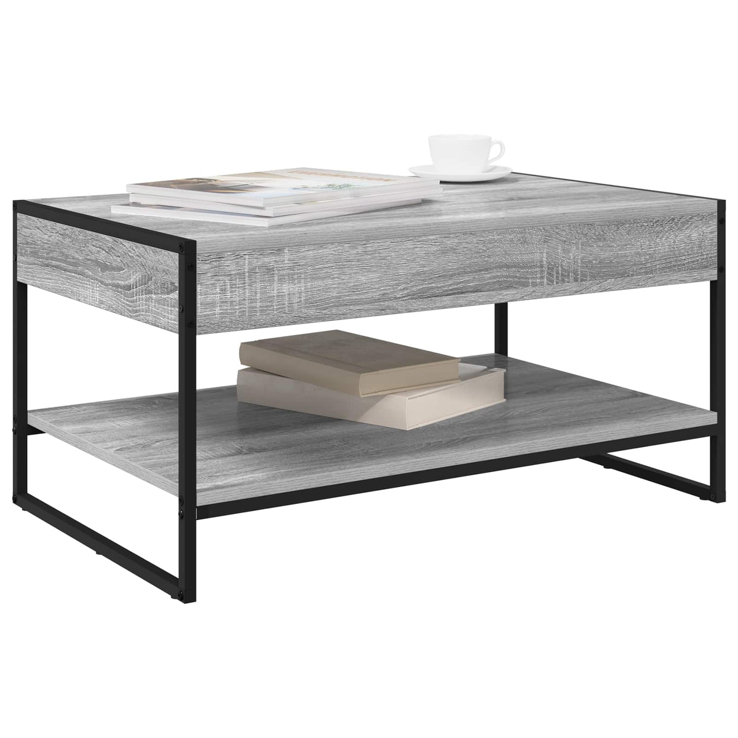 vidaXL Τραπεζάκι σαλονιού Γκρίζο Σονομα 80 x 50 x 40 cm