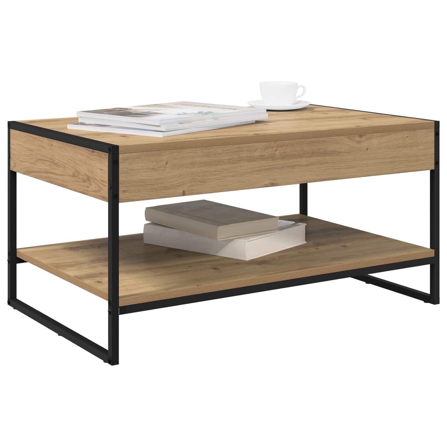 vidaXL Τραπεζάκι σαλονιού Καρυδιά Χειροποίητης Εργασίας