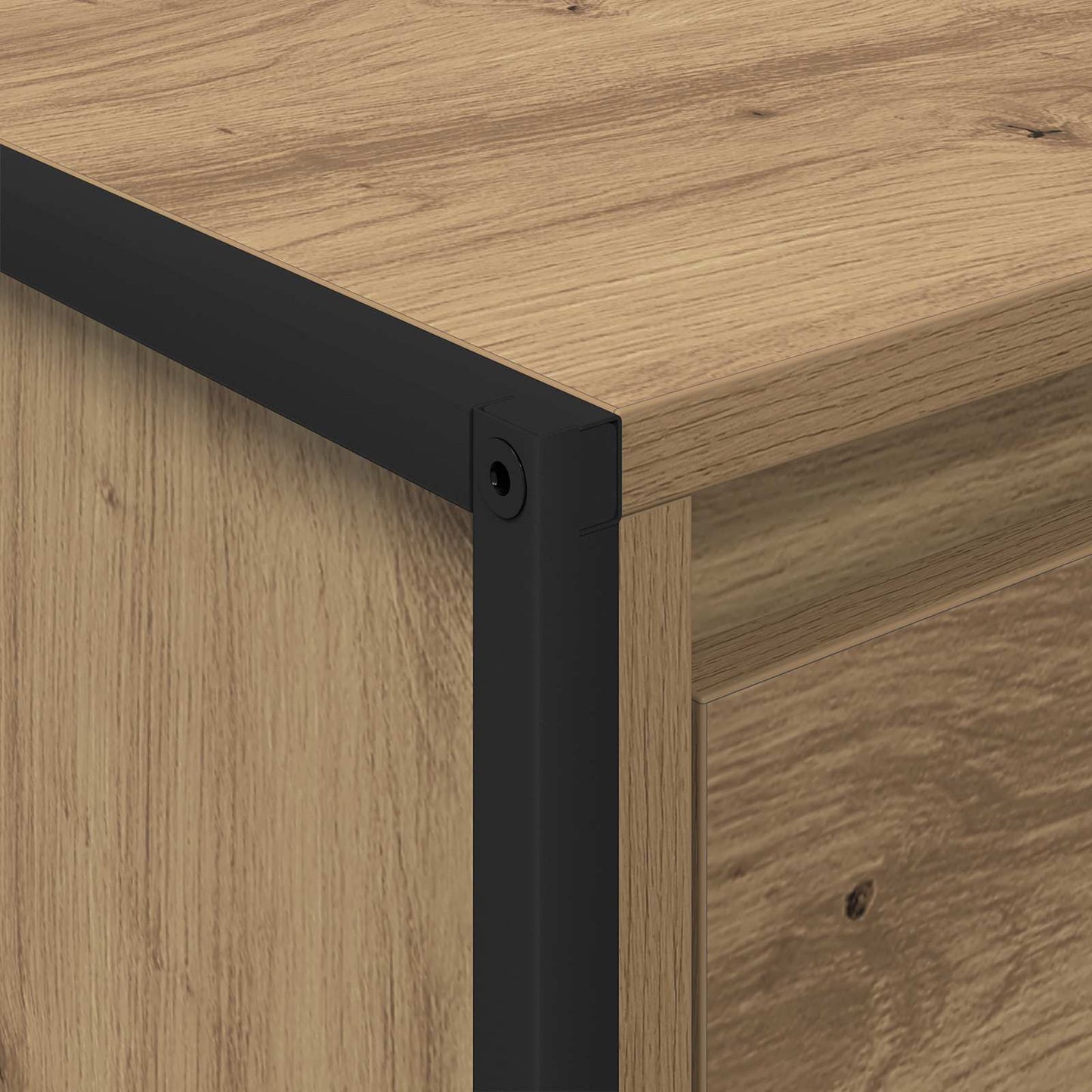 vidaXL Τραπεζάκι σαλονιού με συρτάρι Καρυδιά Χειροποίητης Εργασίας