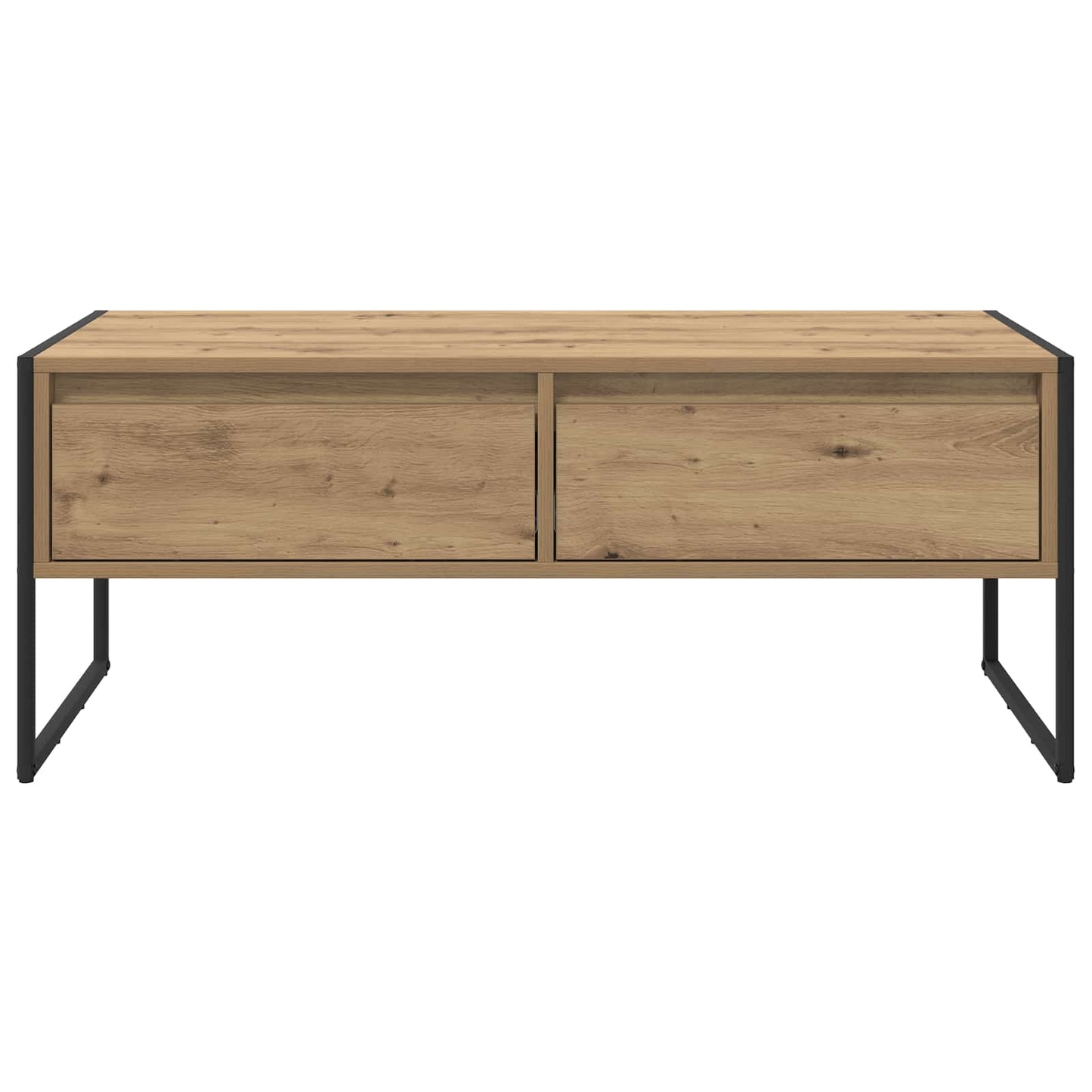 vidaXL Τραπεζάκι σαλονιού με συρτάρι Καρυδιά Χειροποίητης Εργασίας