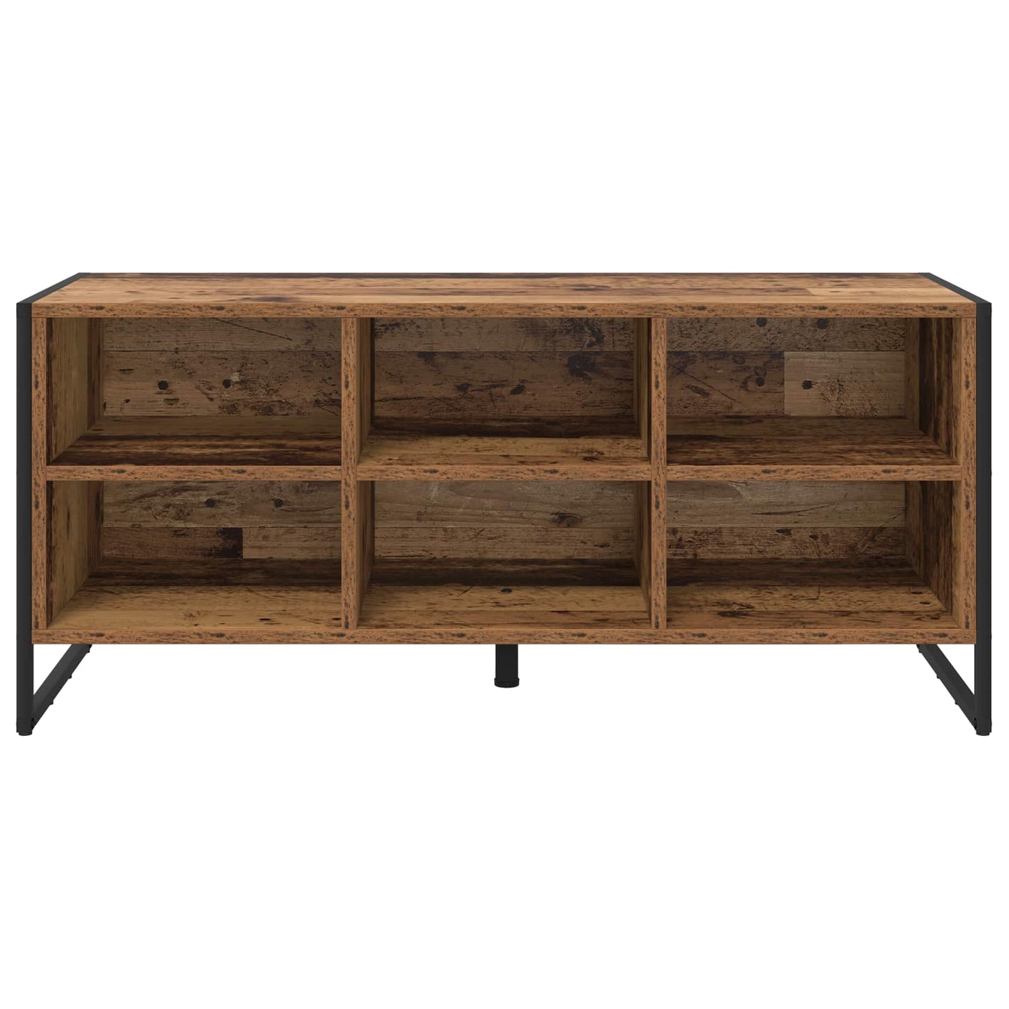 vidaXL Ντουλάπα Παπουτσιών με αποθήκευση Παλιό Ξύλο 60 x 35 x 44 εκ.