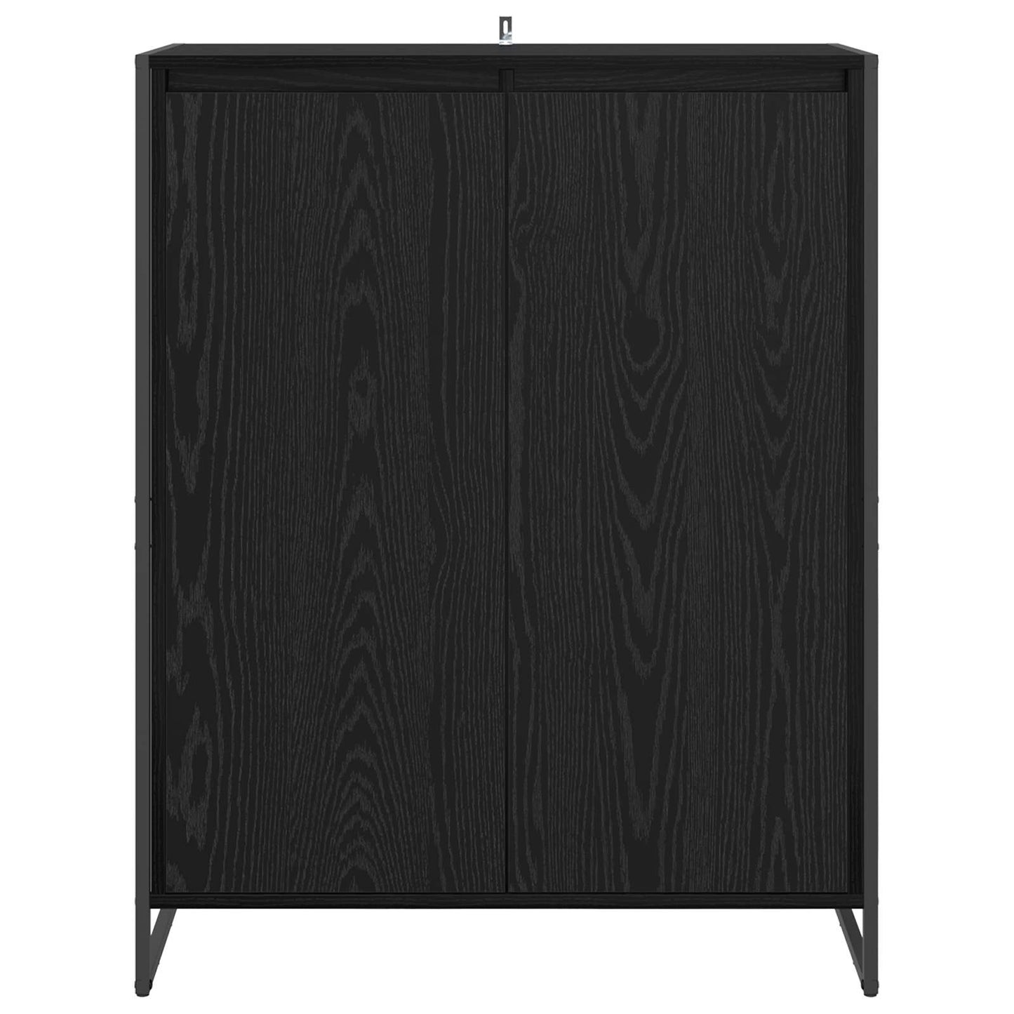 vidaXL Ντουλάπα Παπουτσιών με αποθήκευση Μαύρη Οξυά 79 x 36 x 100 εκ.