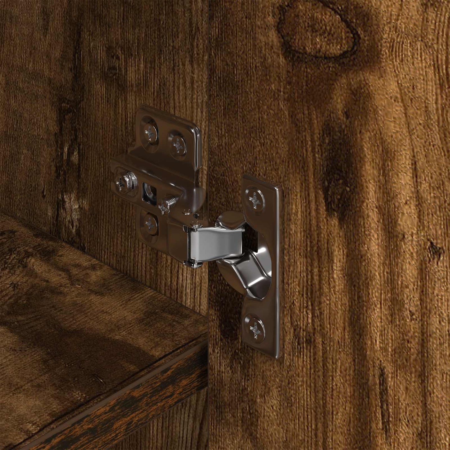 vidaXL Ντουλάπα Παπουτσιών με πόρτα Καπνιστό Δρύς 79 x 36 x 100 εκ.