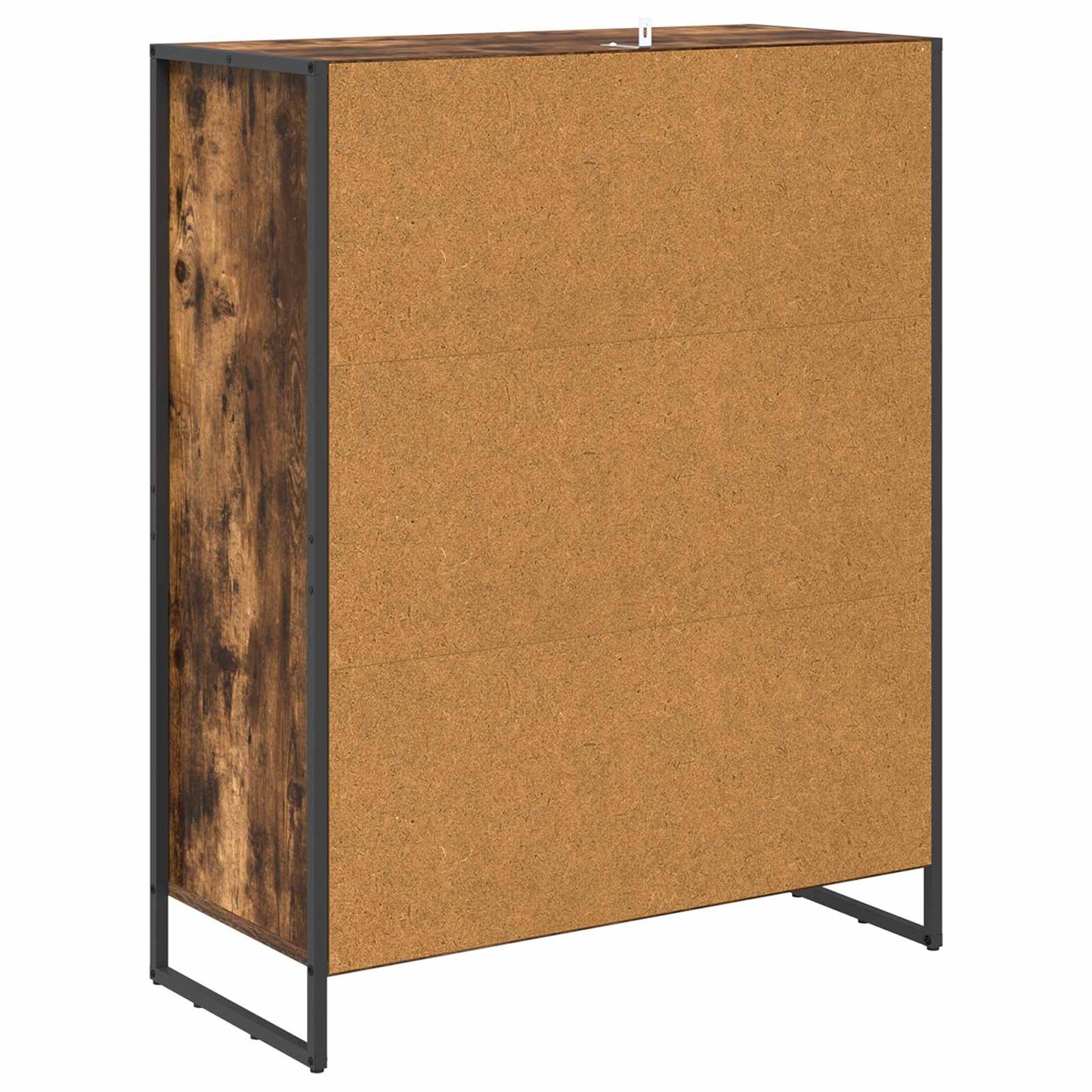 vidaXL Ντουλάπα Παπουτσιών με πόρτα Καπνιστό Δρύς 79 x 36 x 100 εκ.