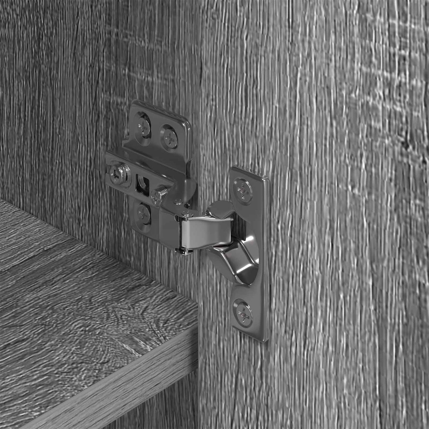 vidaXL Ντουλάπα Παπουτσιών με πόρτα Γκρίζο Σονομα 79 x 36 x 100 εκ.