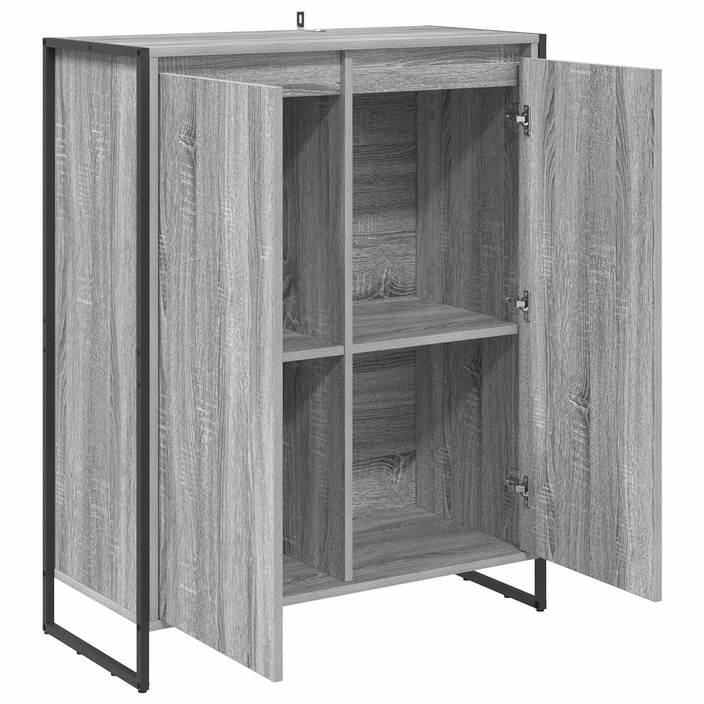 vidaXL Ντουλάπα Παπουτσιών με πόρτα Γκρίζο Σονομα 79 x 36 x 100 εκ.