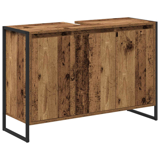 vidaXL Ντουλάπι Μπάνιου Παλιό Ξύλο 90 x 30 x 60 cm Επεξεργασμένο ξύλο