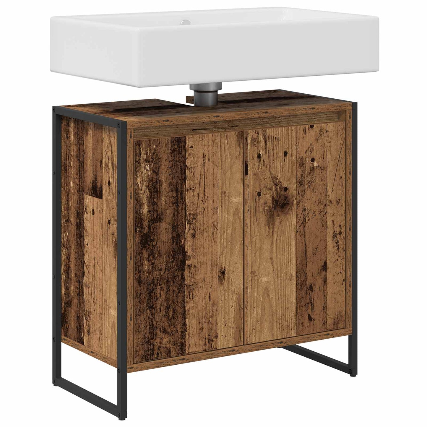 vidaXL Ντουλάπι Μπάνιου Παλιό Ξύλο 60 x 30 x 60 cm Επεξεργασμένο ξύλο