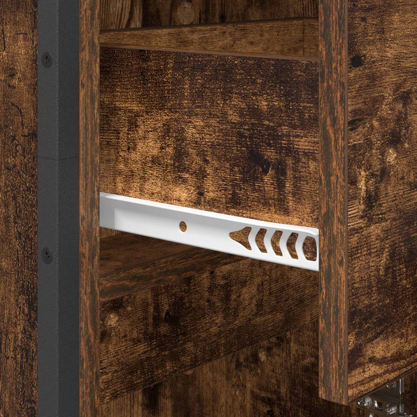 vidaXL Ντουλάπι Μπάνιου με συρτάρι Καπνιστό Δρύς 40 x 30 x 180 εκ