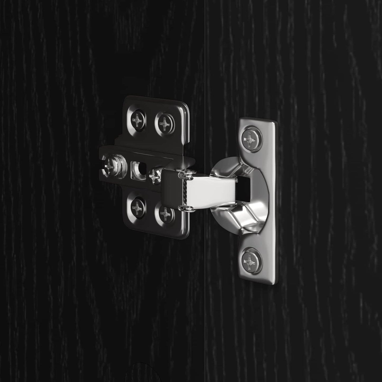 vidaXL Ντουλάπι Μπάνιου Μαύρη Οξυά 40 x 30 x 100 εκ Επεξεργασμένο ξύλο