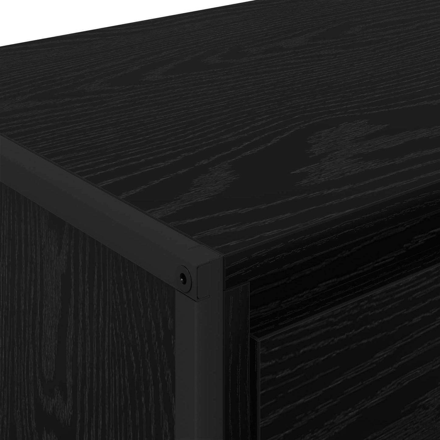 vidaXL Ντουλάπι TV Μαύρη Οξυά 100 x 36 x 49,5 εκ Επεξεργασμένο ξύλο