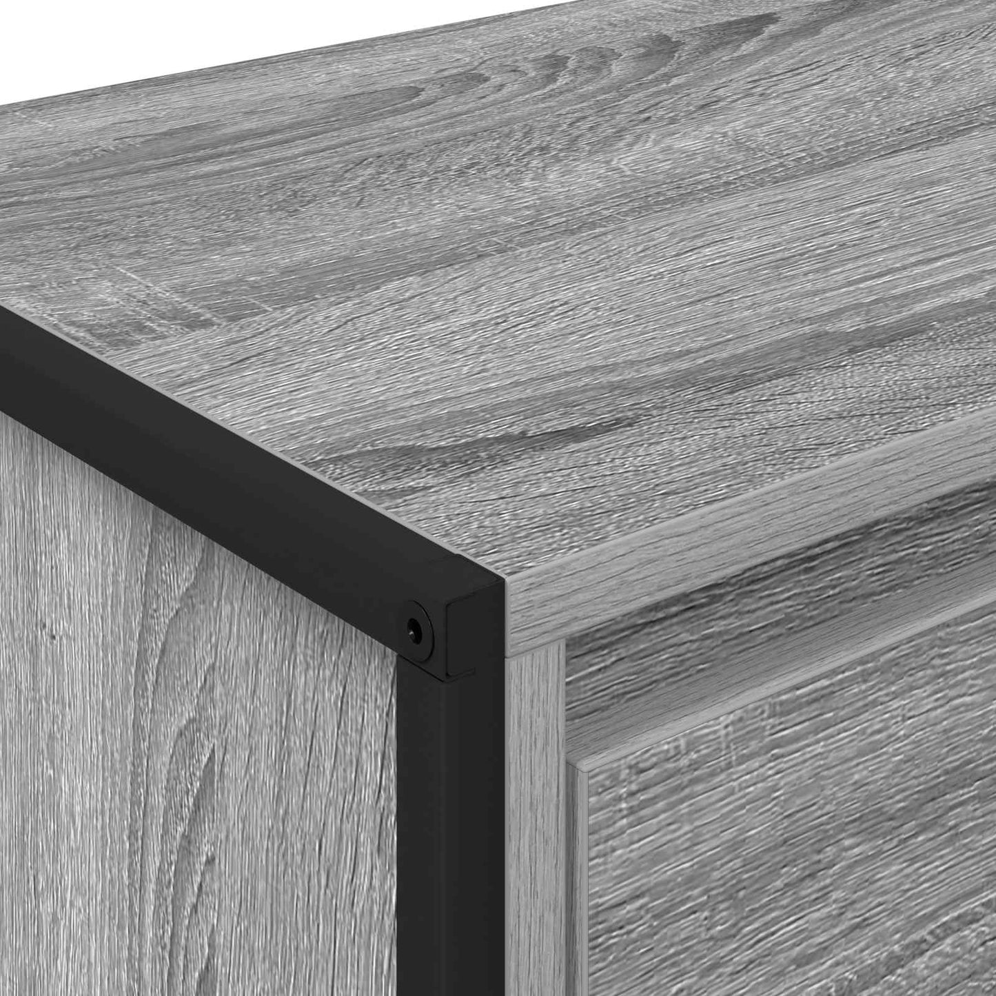 vidaXL Ντουλάπι TV Γκρίζο Σονομα 100 x 36 x 49,5 εκ Επεξεργασμένο ξύλο