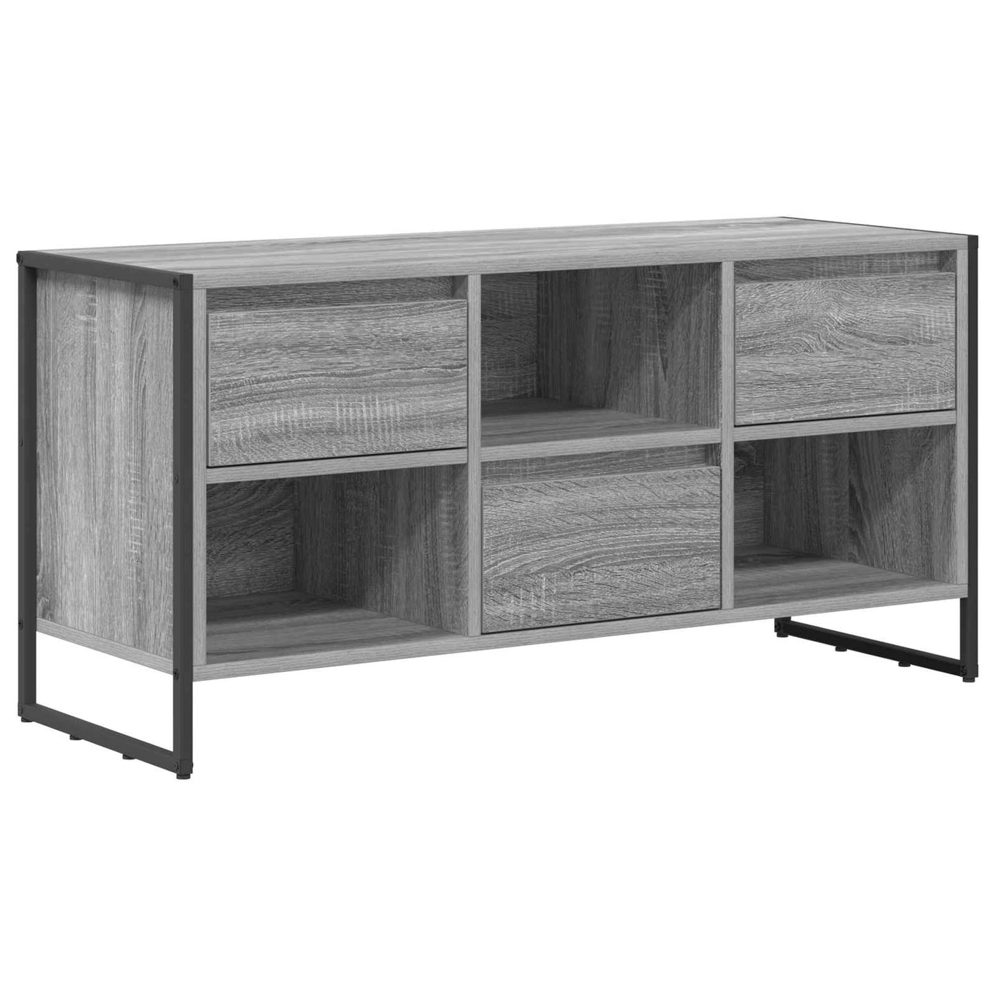 vidaXL Ντουλάπι TV Γκρίζο Σονομα 100 x 36 x 49,5 εκ Επεξεργασμένο ξύλο