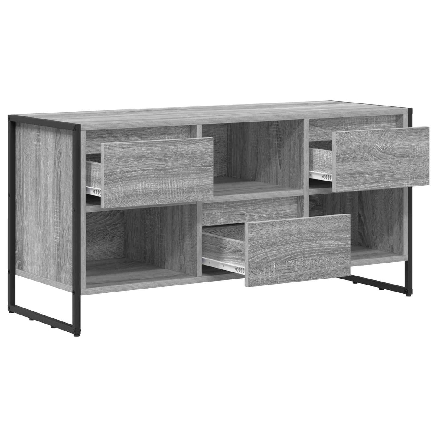 vidaXL Ντουλάπι TV Γκρίζο Σονομα 100 x 36 x 49,5 εκ Επεξεργασμένο ξύλο