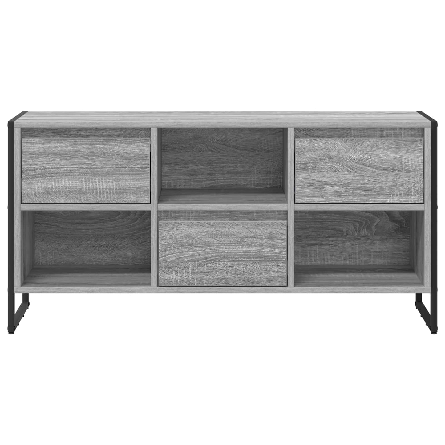 vidaXL Ντουλάπι TV Γκρίζο Σονομα 100 x 36 x 49,5 εκ Επεξεργασμένο ξύλο