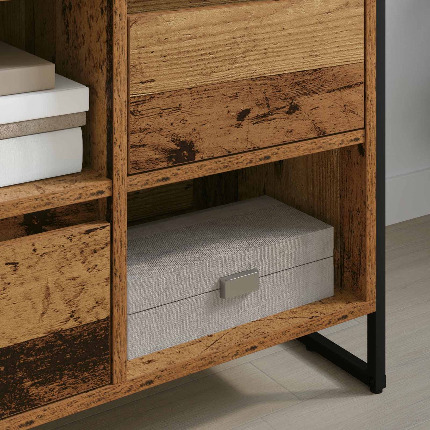 vidaXL Ντουλάπι TV Παλιό Ξύλο 100 x 36 x 49,5 εκ Επεξεργασμένο ξύλο